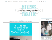 Tablet Screenshot of musingsofamuseumfanatic.com
